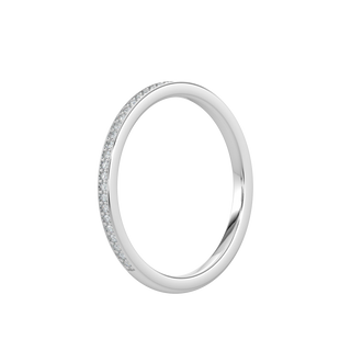 Stackable Diamond Band-White Gold