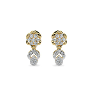 Enchanted Diamond Earrings-Yellow Gold