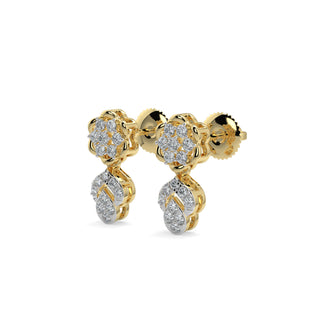 Enchanted Diamond Earrings-Yellow Gold