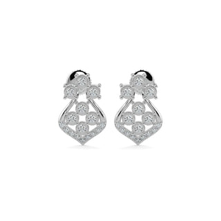 Celestial Diamond Earrings-White Gold