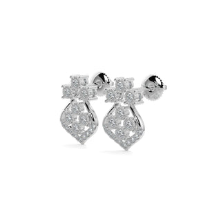 Celestial Diamond Earrings-White Gold