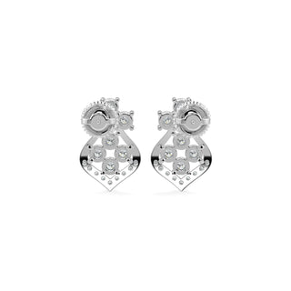 Celestial Diamond Earrings-White Gold