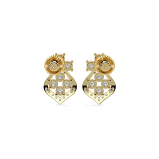Celestial Diamond Earrings-Yellow Gold