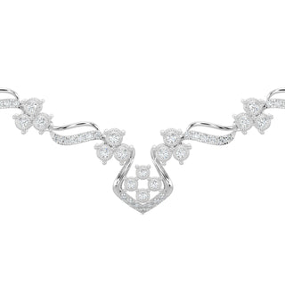 Celestial Diamond Necklace-White Gold