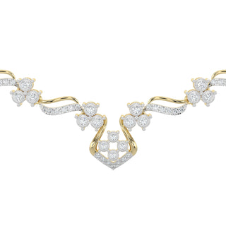 Celestial Diamond Necklace-Yellow Gold