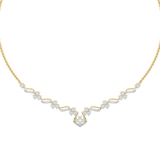Celestial Diamond Necklace-Yellow Gold