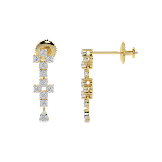 Moonlit Diamond Earring-Yellow Gold