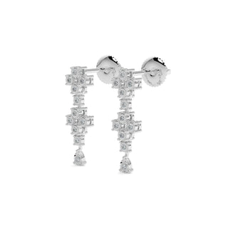Moonlit Diamond Earring-White Gold