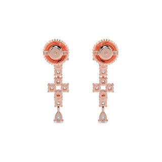 Moonlit Diamond Earring-Rose Gold