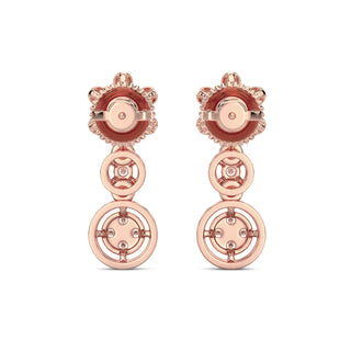 Daisy Dreams Diamond Earrings-Rose Gold