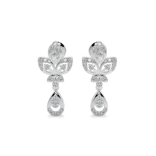 Delicate Charm Earring-White Gold