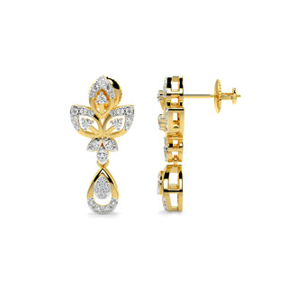 Delicate Charm Earring-Yellow Gold