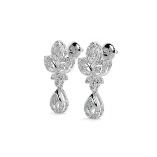 Delicate Charm Earring-White Gold