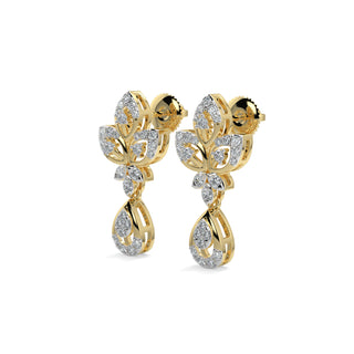 Delicate Charm Earring-Yellow Gold
