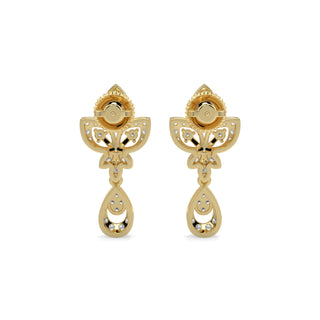 Delicate Charm Earring-Yellow Gold