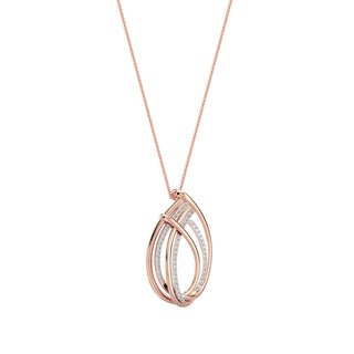 Forever Shine Diamond Pendant-Rose Gold