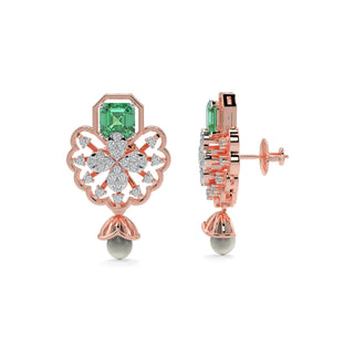 Velvet Night Gems Earrings-Rose Gold