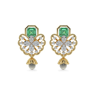 Velvet Night Gems Earrings-Yellow Gold