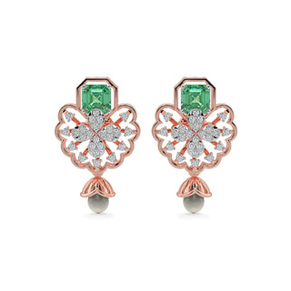 Velvet Night Gems Earrings-Rose Gold