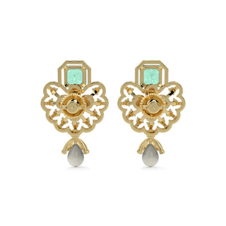 Velvet Night Gems Earrings-Yellow Gold