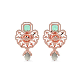 Velvet Night Gems Earrings-Rose Gold