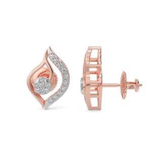 Aurora Studs-Rose Gold
