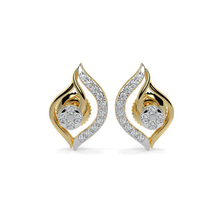 Aurora Studs-Yellow Gold