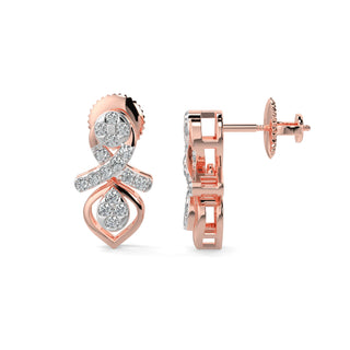 Twilight Drop Earrings-Rose Gold