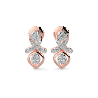 Twilight Drop Earrings-Rose Gold