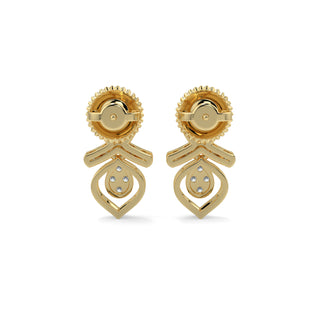 Twilight Drop Earrings-Yellow Gold