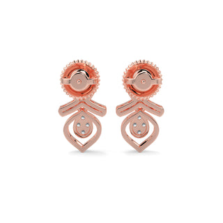 Twilight Drop Earrings-Rose Gold