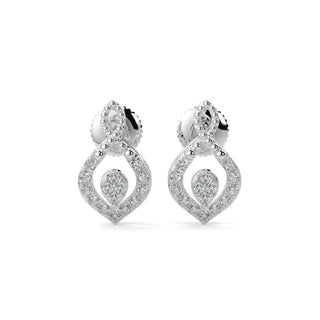 Starlite Sparkle Earrings-White Gold