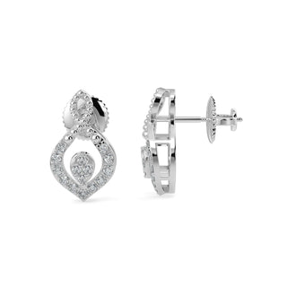 Starlite Sparkle Earrings-White Gold