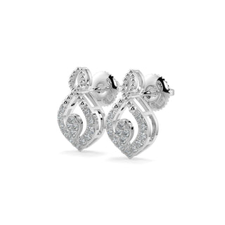 Starlite Sparkle Earrings-White Gold