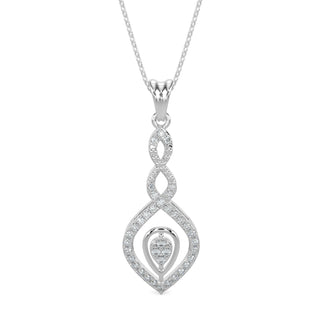 Starlite Sparkle Pendant-White Gold