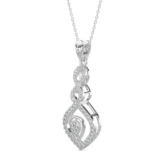 Starlite Sparkle Pendant-White Gold