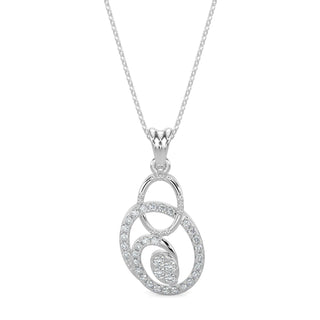 Celestial Circlets Pendant-White Gold