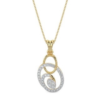 Celestial Circlets Pendant-Yellow Gold