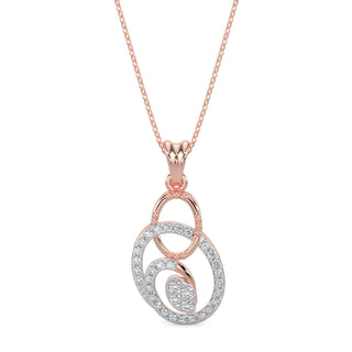 Celestial Circlets Pendant-Rose Gold