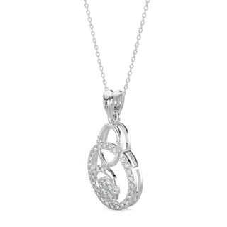 Celestial Circlets Pendant-White Gold