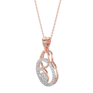 Celestial Circlets Pendant-Rose Gold