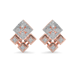 Moonlit Mystique Studs-Rose Gold