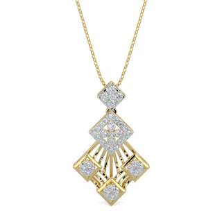 Moonlit Mystique Pendant-Yellow Gold