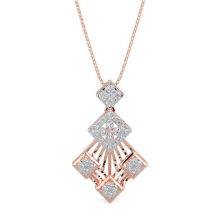 Moonlit Mystique Pendant-Rose Gold