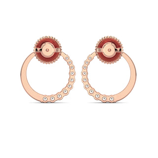 Stellar Diamond Earrings-Rose Gold