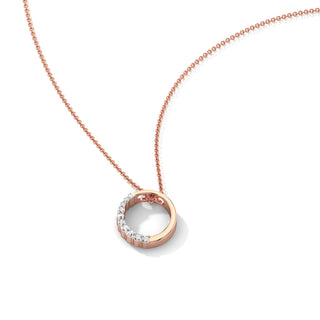 Stellar Diamond Chain Necklace-Rose Gold