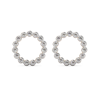 Brilliant Diamond Earrings-Rose Gold