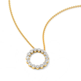 Brilliant Diamond Chain Necklace-Yellow Gold