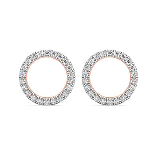 Luna Diamond Earrings-Rose Gold