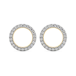 Luna Diamond Earrings-Yellow Gold